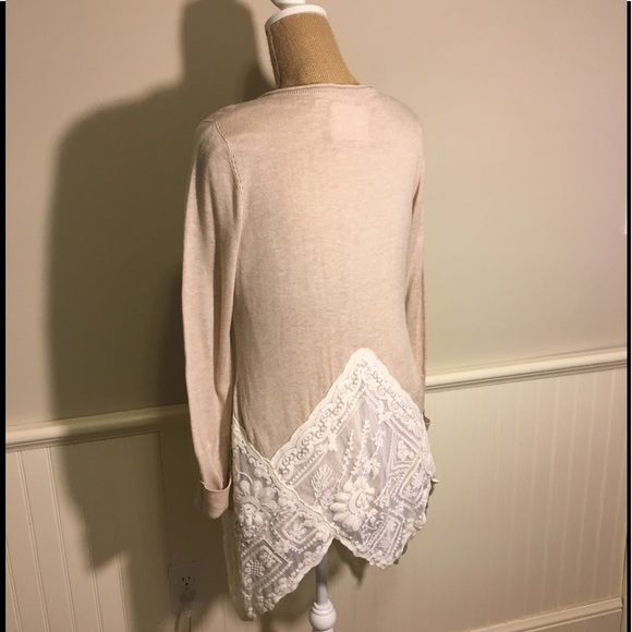 Angel of the North Lace Sweater L - Picture 6 of 10